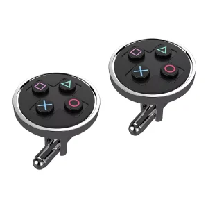 Rubber Road PlayStation Symbols Cufflinks (Black)