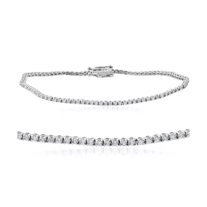 3 1 1/2 cttw Diamond Tennis Bracelet 14k White Gold 7"